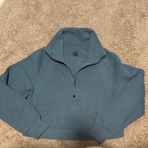 lululemon athletica Women’s scuba cropped funnel-neck half zip - size XS/S